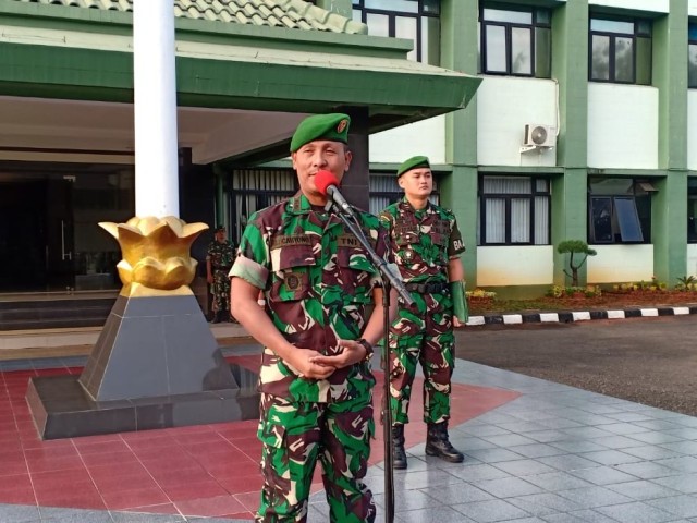 Kasdim 0505/JT Pimpin Apel Kembali Cuti Dan Pemberangkatan Cuti Gel ke 2