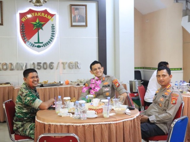 Jalin Sinergitas, Kapolrestro Tangerang Kota Bersilaturahmi ke Kodim 0506/Tgr