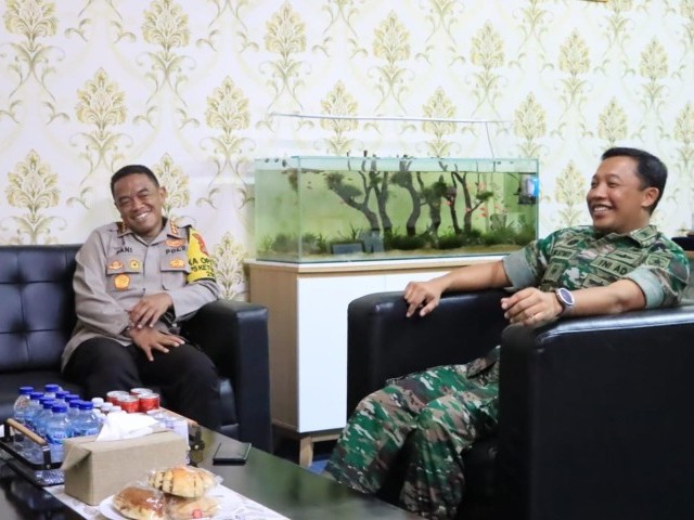 Dandim 0507/Bekasi Terima Kunjungan Silaturahmi Kapolres Metro Bekasi Kota