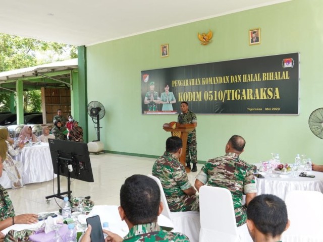Dandim 0510/Tigaraksa Berikan Pengarahan Kepada Seluruh Anggota Militer dan PNS