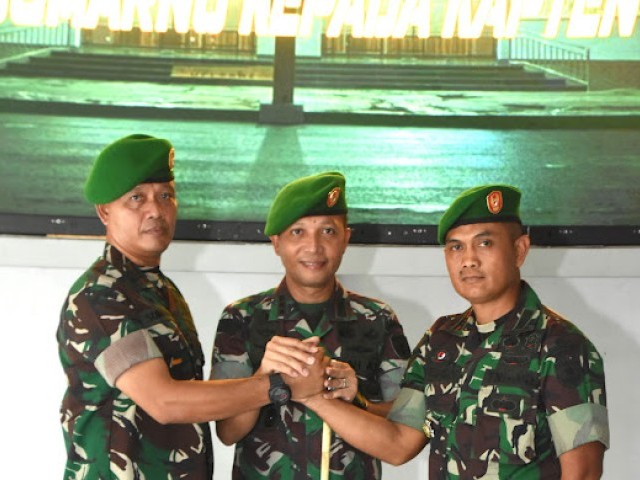 Dandenmadam Jaya Pimpin Serah Terima Jabatan Dankiwal, Syukuran Naik Pangkat dan Pemberian Beasiswa
