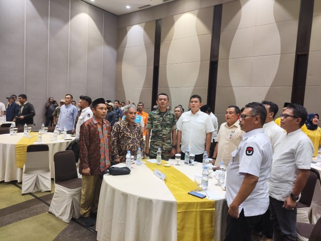 Danramil 01/Tamansari Mayor Inf Mulia Adi Dharma Hadiri Rapat Pleno Rekapitulasi DPS