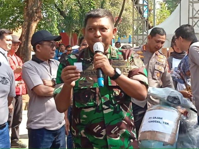 Merajut Kebersamaan Dengan Buruh, Dandim 0506/Tgr Hadiri Giat Hari Buruh 2023 tingkat Kota Tangerang