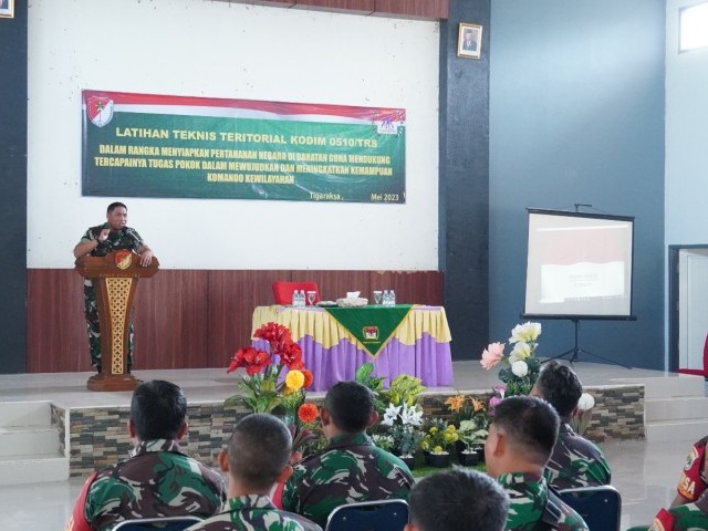 Dandim 0510/Tigaraksa Buka Latnister Triwulan II TA 2023 Tingkat Kodim