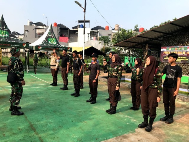 Wujud Bakti Pramuka Saka Wira Kartika Ikut Sukseskan TMMD 116 Kodim 0507/Bekasi