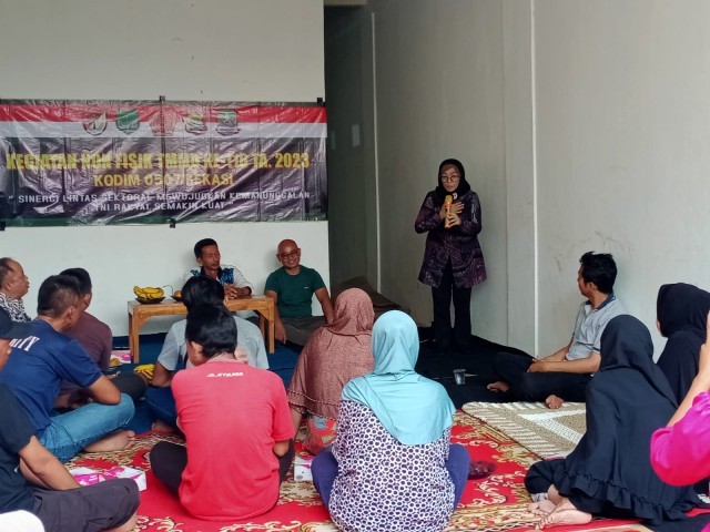 Upaya Peningkatan Kemampuan Masyarakat, Giat Non Fisik TMMD 116 Motivasi Warga Kembangkan Hidroponik