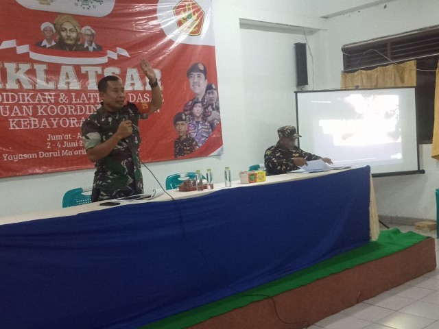 Diklatsar GP Ansor, Danramil 05/Keb. Baru Tanamkan Rasa Cinta Tanah Air