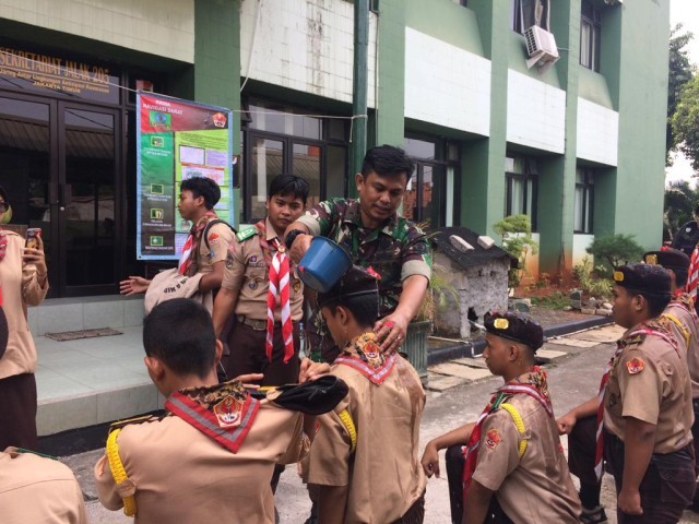 Kodim 0505/JT , Lantik Anggota Pramuka Saka Wira Kartika Angkatan 12