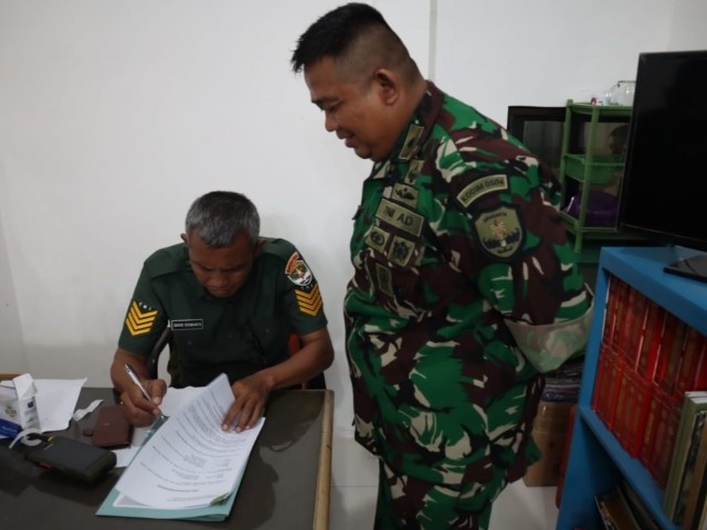 Jelang Sertijab Danramil 07/Cilandak, Kodim 0504/JS Verifikasi Koramil 07/Cilandak
