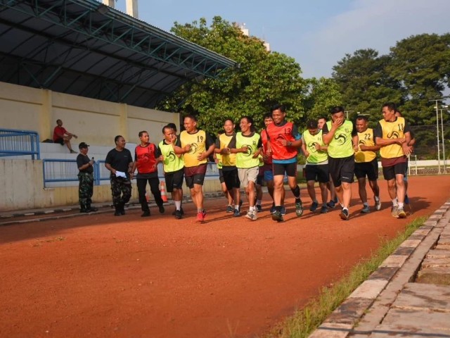 Kodim 0501/JP Ukur Kemampuan Fisik Prajurit Melalui Garjas Periodik tahun 2023