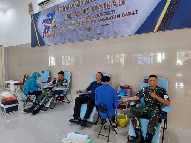 POMDAM JAYA GELAR DONOR DARAH 