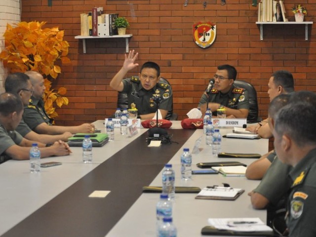 Dandim 0509/Kab. Bekasi Sambut Kunjungan Kerja Tim Wasrik Irdam Jaya