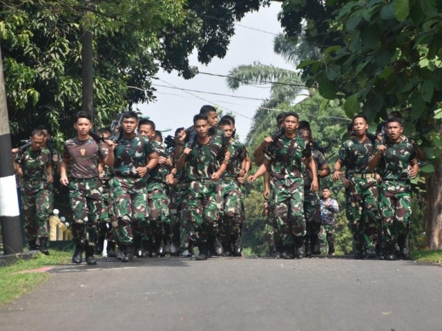 Prajurit Jaya Yudha Rutin Laksanakan Pembinaan Fisik