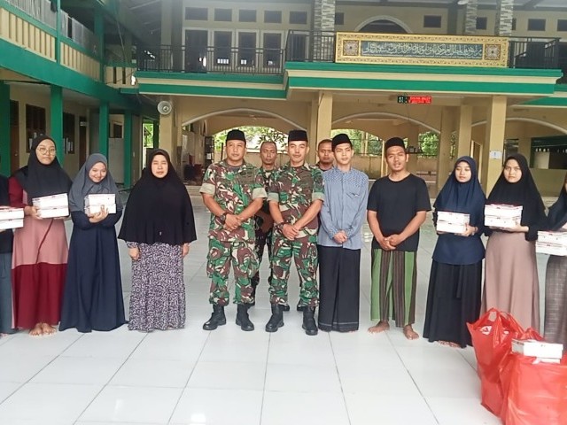 Kodim 0510/Tigaraksa Berbagi Berkah Kemuliaan, Ringankan Sesama
