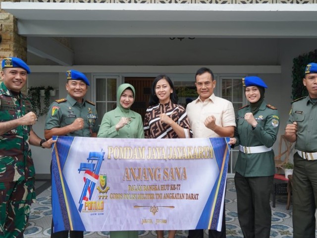 Dalam rangka HUT ke-77 POMAD, Pomdam Jaya Laksanakan Anjangsana