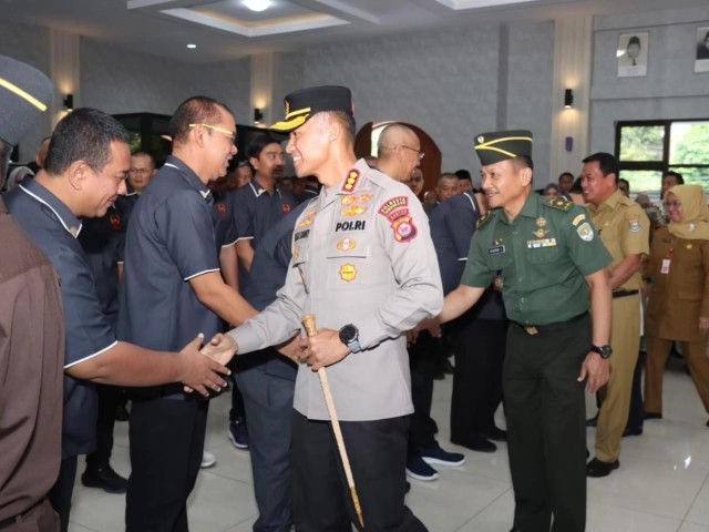 Kasdim 0510/Tigaraksa Bersama Forkopimda Hadiri Pelantikan Pengurus KONI Kab.Tangerang Periode 2023-2027