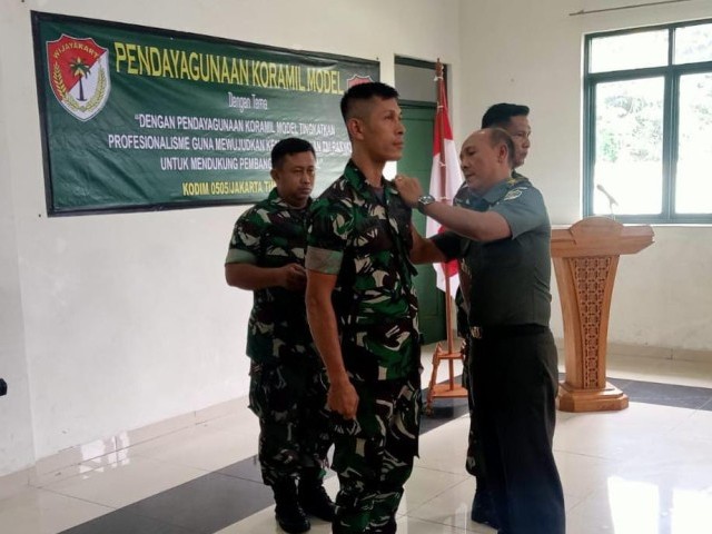 Kodim 0505/JT Tutup Latihan Pendayagunaan Koramil Model Semester -1
