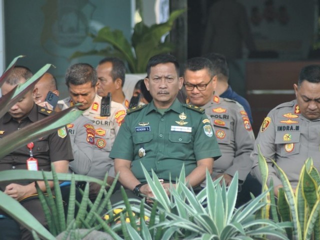 Kasdim 0510/Tigaraksa Hadiri Apel Ketua Satuan Keamanan Lingkungan