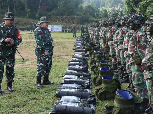 Kabagum Rindam Jaya Resmi Membuka Latihan Yudha Wastu Pramuka Siswa Dikjutauf Abit Dikmata TNI Gel II TA.2022
