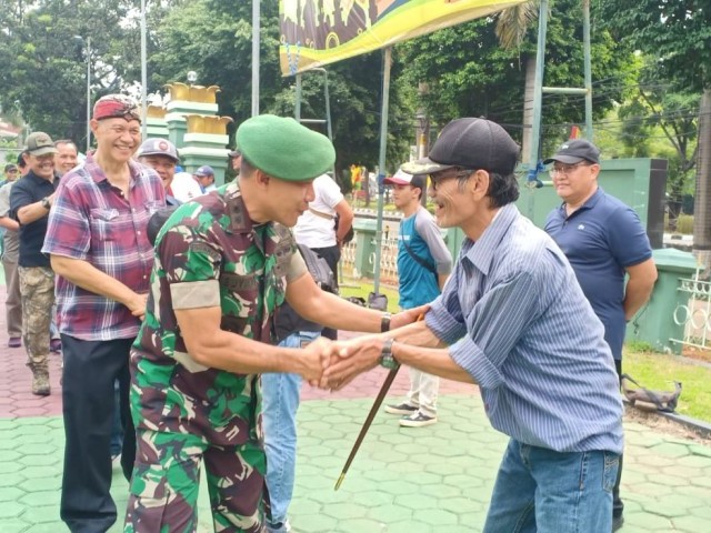 Dandim 0505/Jakarta Timur Tanamkan Nasionalisme Dengan Berikan Wasbang Kepada Mitra Karib