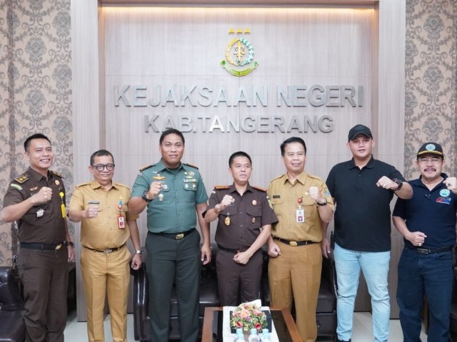 Dandim 0510/Tigaraksa Hadiri Pemusnahan Barang Bukti Kejari Kabupaten Tangerang