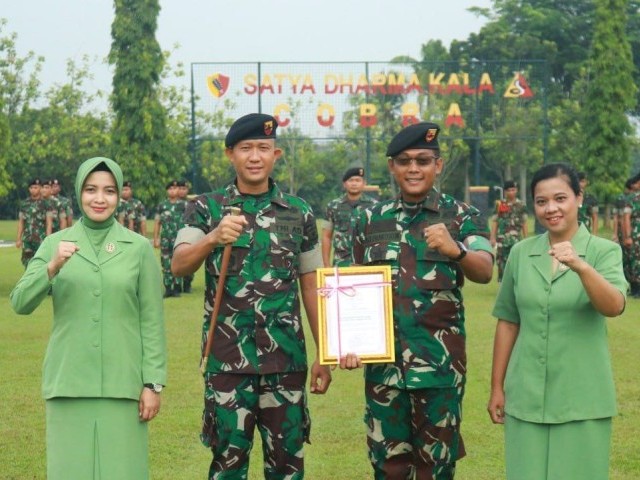 Acara Tradisi Pelepasan dan Penerimaan Wadanyonkav 9/SDK