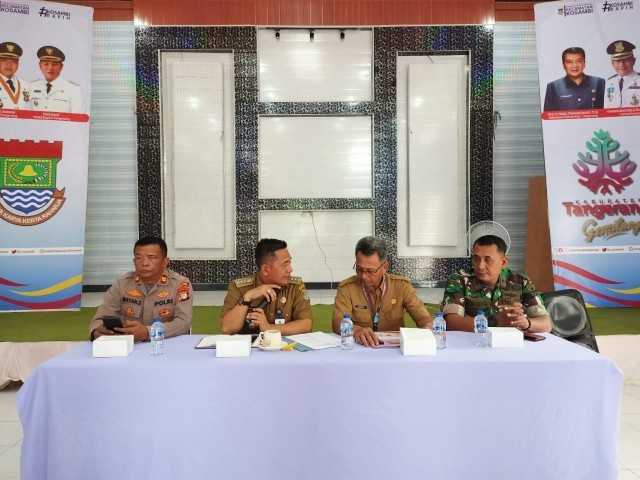 Babinsa Koramil 01/Teluk Naga Peltu Sukoyo Rapat Koordinasi HUT RI Ke-78 2023