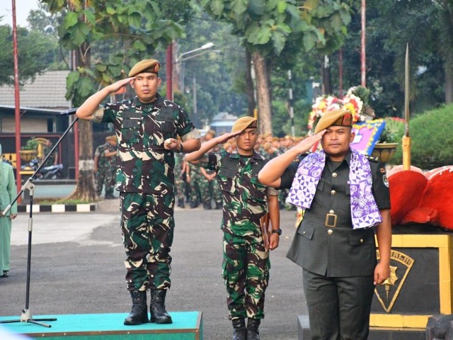 Acara Lepas Sambut Komandan Batalyon Armed 7/Biringgalih