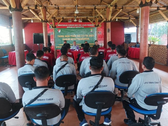 TMMD Non Fisik 117, Kodim 0510/Tigaraksa Dilakukan di Lapas Ciangir