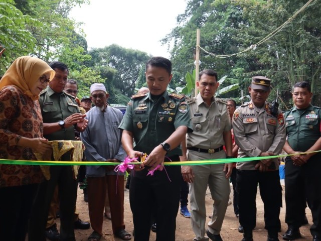 Dandim 0504/Jakarta Selatan Resmikan Sumur Bor Bantuan Kasad