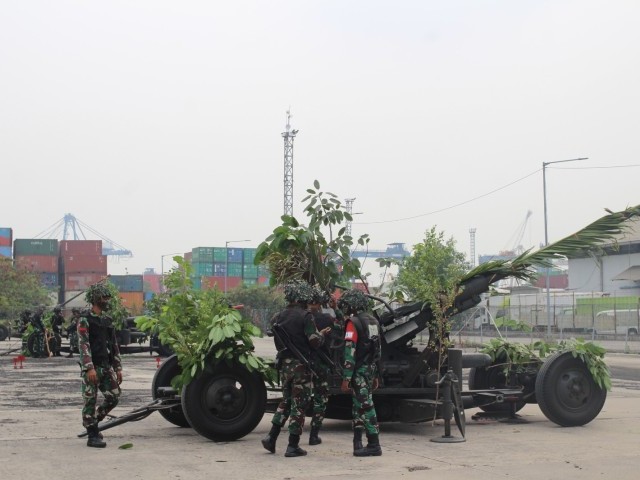 Satuan Batalyon Arhanud 6/BAY Melaksanakan kegiatan Latihan luar Lattis (Latihan dan teknis) Tingkat pleton Ta. 2023