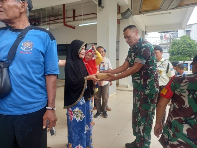 Koramil 02/Sawah Besar Kodim 0501/JP Berbagi Bersama Warga Binaan