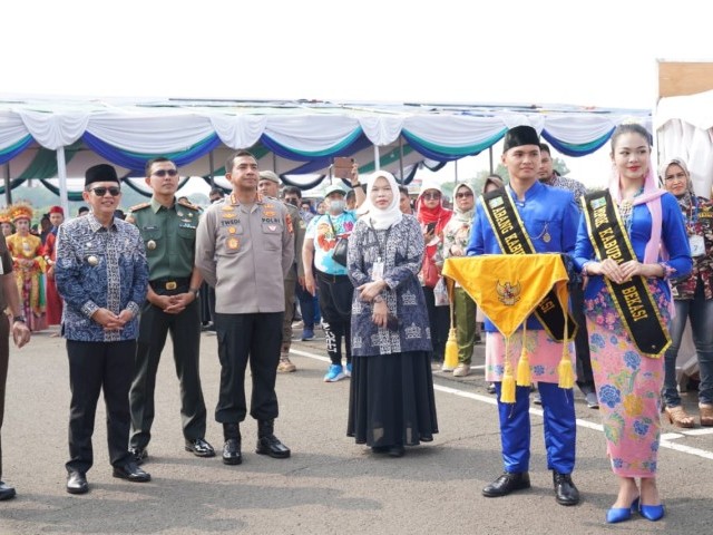 Sambut Wagub Jabar Dandim 0509 Bersama Forkompinda Sukseskan Peringatan Hari Koperasi Ke 76