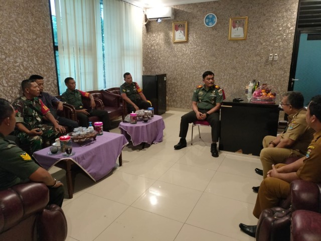 Danramil 13/Cisoka Silaturahmi Dengan Tiga Muspika Kecamatan