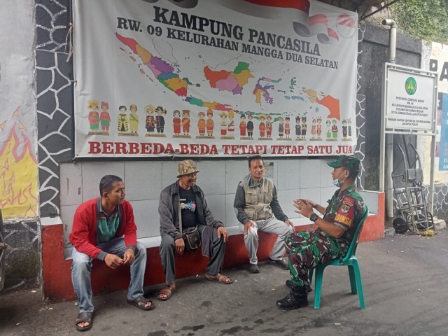 Babinsa Koramil 02/Sawah Besar Kodim 0501/JP Melaksanakan Komunikasi Sosial Bersama Warga Binaan
