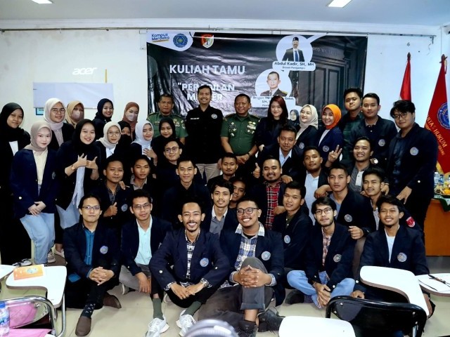 Kasrem 052/Wkr Berikan Materi Kuliah Tamu 