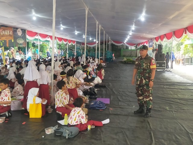 Koramil 04/Gambir Kodim 0501/JP Hadiri Kegiatan Gemarikan