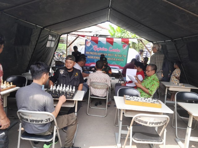 Peringati HUT RI ke-78, Koramil 02/Matraman Kodim 0505/Jaktim Adakan Giat Lomba
