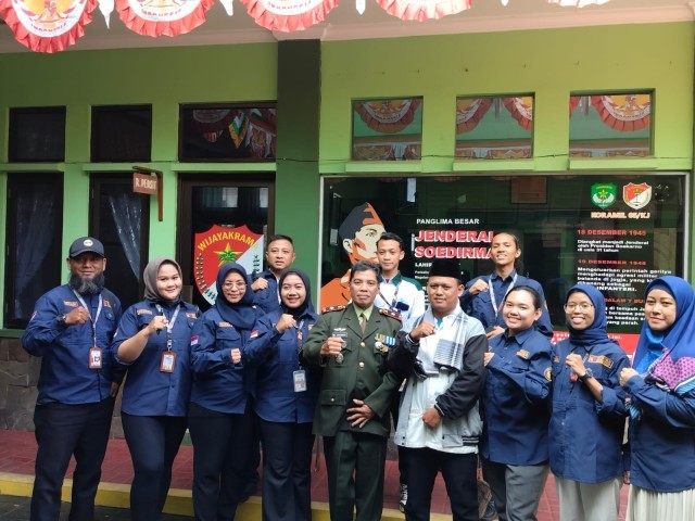 Danramil 05/KJ Mayor Arh Wahyu Suko Sasongko Menerima Kunjungan Tim Panwas Kec Kebon Jeruk