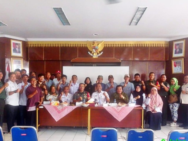 Bangun Sinergitas, Danramil 03/GP Mayor Inf Manatap Rajagukguk Kunjungi Lurah Kota Bambu Selatan