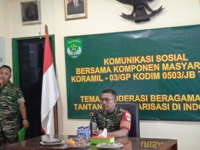 Ini Pesan Danramil 03/GP Mayor Inf Manatap Rajagukguk Saat Memimpin Giat Komsos Bersama Komponen Masyarakat