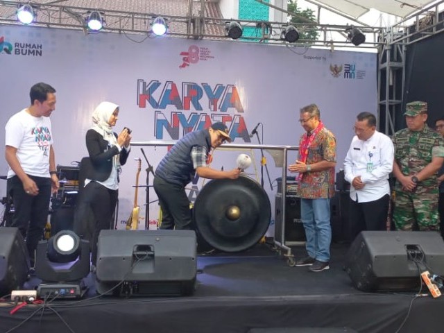 Danramil 08/Pamulang Monitoring Kegiatan Pembukaan Karya Nyata Festival 2023