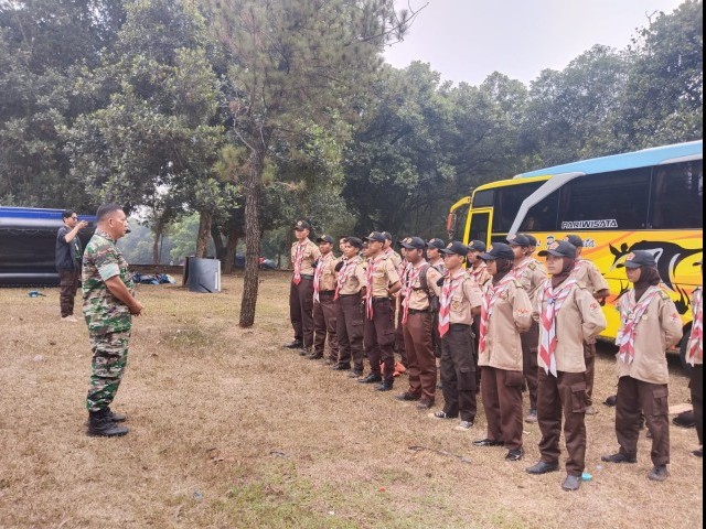 Saka Wira Kartika Kodim 0510/Tigaraksa Ikuti Upacara Penutupan Pramuka Di Kempa I Buperta Cibubur