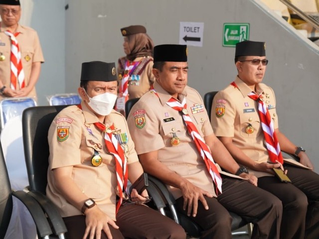 Dandim 0509/Kab.Bekasi Hadiri Momen Muri Peringatan HUT Ke -62 Hari Pramuka Tingkat Propinsi Jawa Barat