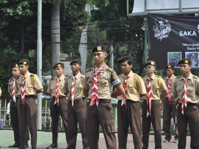 Bentuk Generasi Muda Tangguh, Kodim 0505/JT Gelar Diklat Saka Wira Pramuka