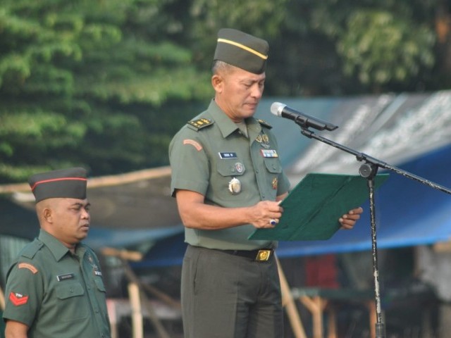 Kasdim 0510/Tigaraksa Pimpin Upacara Bendera Merah Putih