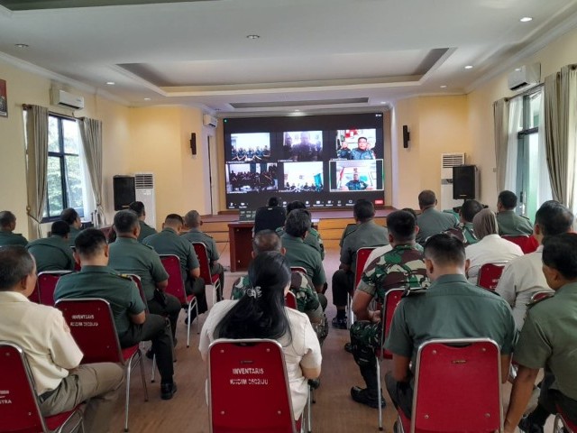 Dandim 0502/JU Sosialisasikan Penekanan Panglima TNI Kepada Anggota