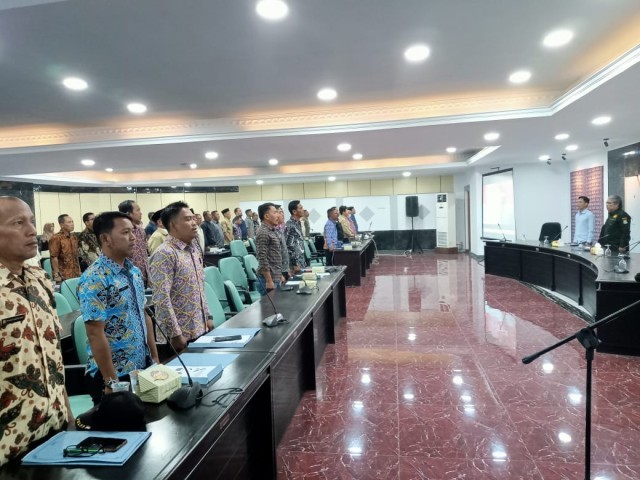 Pasi Intel Kodim  0510/Tigaraksa Hadiri Kegiatan Fasilitasi Kewaspadaan dan Intelijen Di Pemilu dan Pilkada Kab.Tangerang Tahun 2023