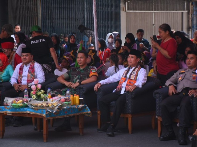 Koramil 02/SB hadiri acara hajatan Sawah Besar Multi Etnis TA.2023