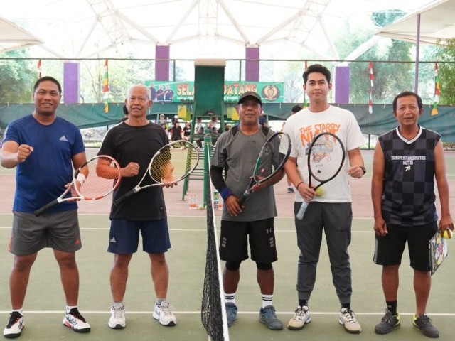 Dandim 0510/Tigaraksa Ikuti Turnamen Tenis Lover Tigaraksa